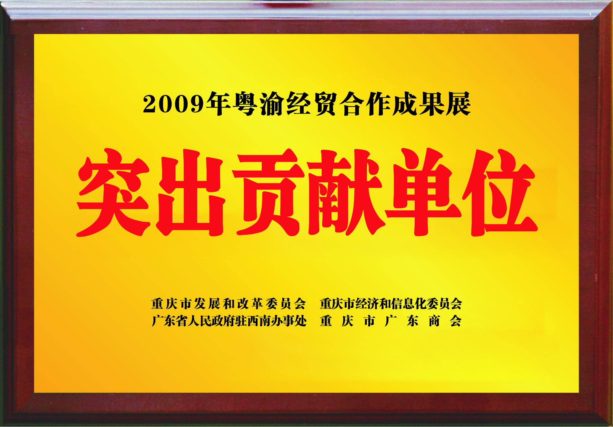 突出贡献单位